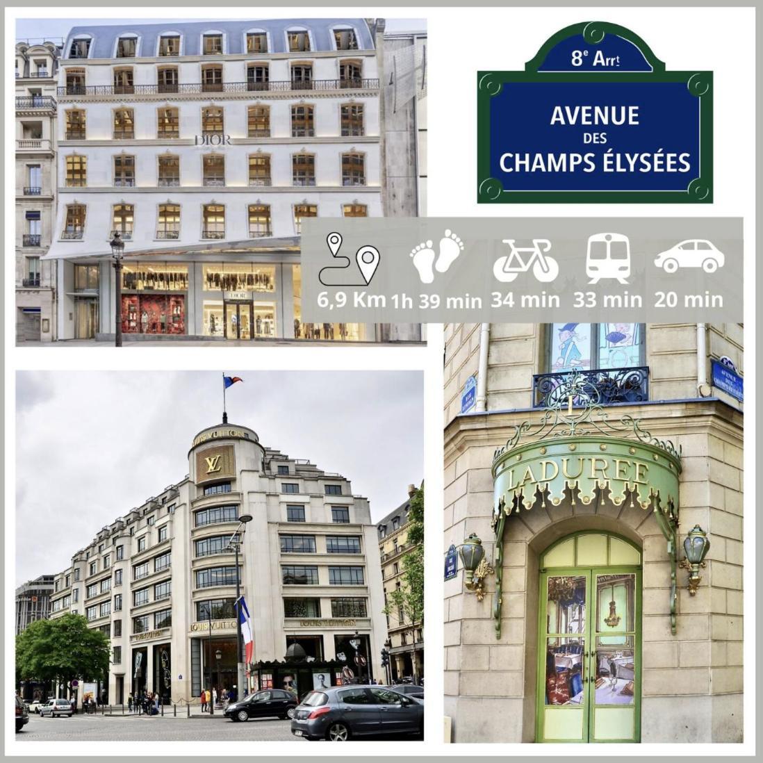 Nice Apartment With Amazing View Of Paris + Parking Exteriör bild
